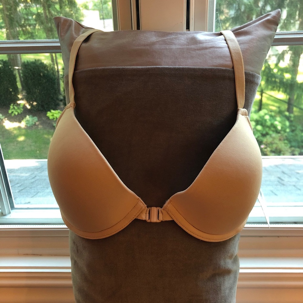Calvin Klein Front Closure Demi Bra, Nude